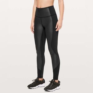 Lululemon Wunder Under High-Rise Tight *Shine 28" - Size 6